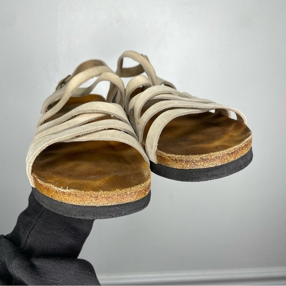 Hautnah Leather Strappy Cork Sole Sandal EU 40 US 9.5 - Picture 5 of 10